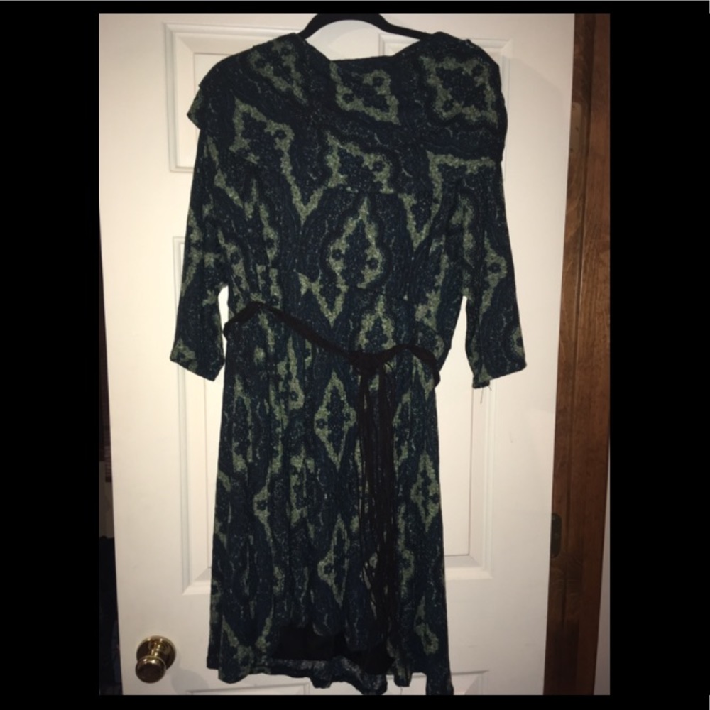 Avenue green/blue dress
